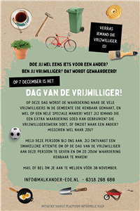 Afbeelding: vrijwilligers attentie