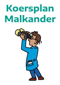 Afbeelding: Koersplan Malkander-Man met verrekijker