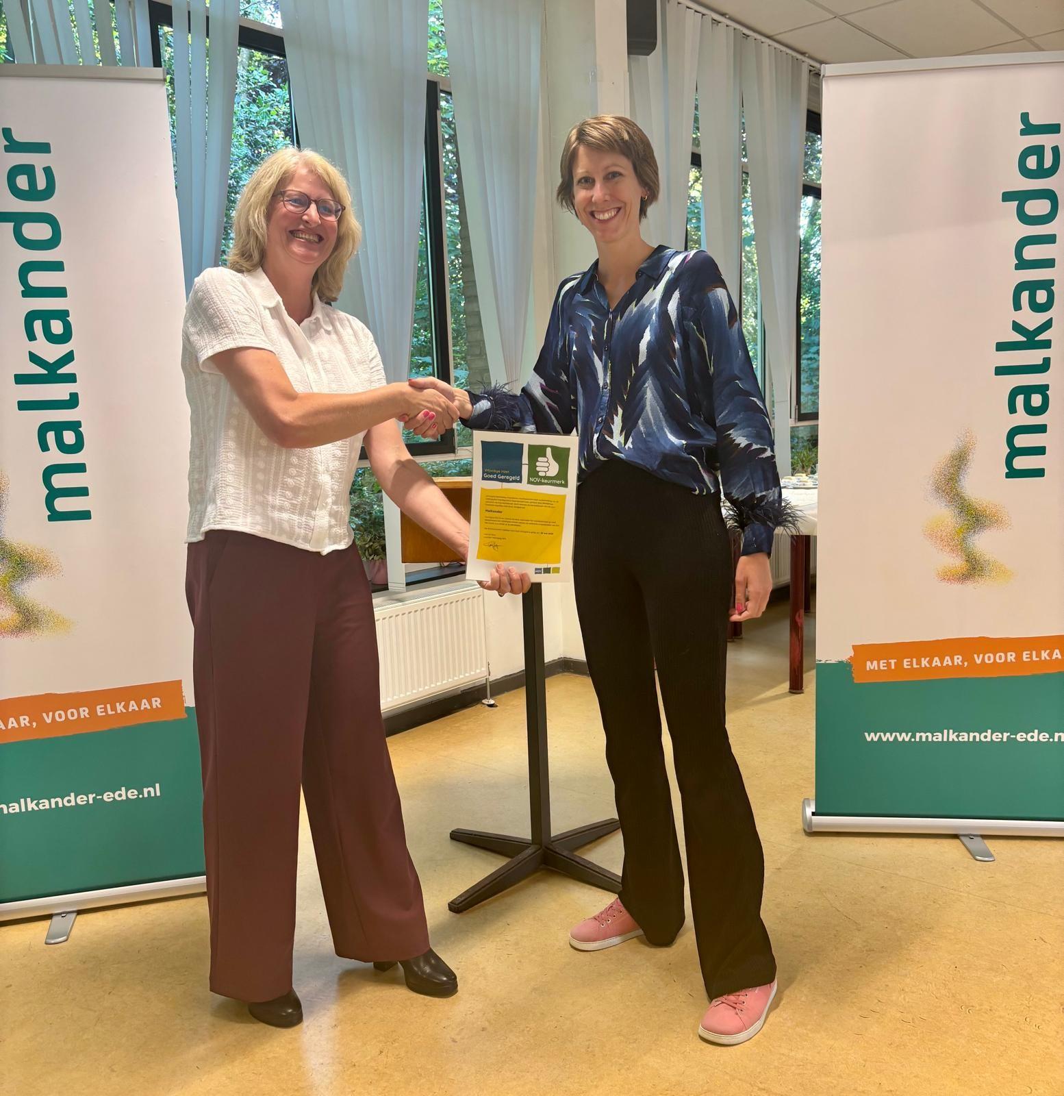 Malkander ontvangt Keurmerk ‘Goed Geregeld’